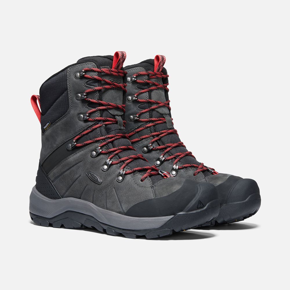 Botas de Seguridad Keen Mexico Grises Oscuro - Hombre Revel Iv Altos Polar - JB4816370